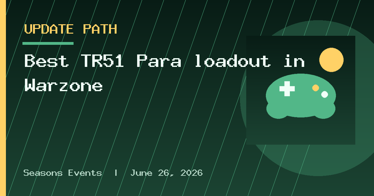 Best TR51 Para loadout in Warzone