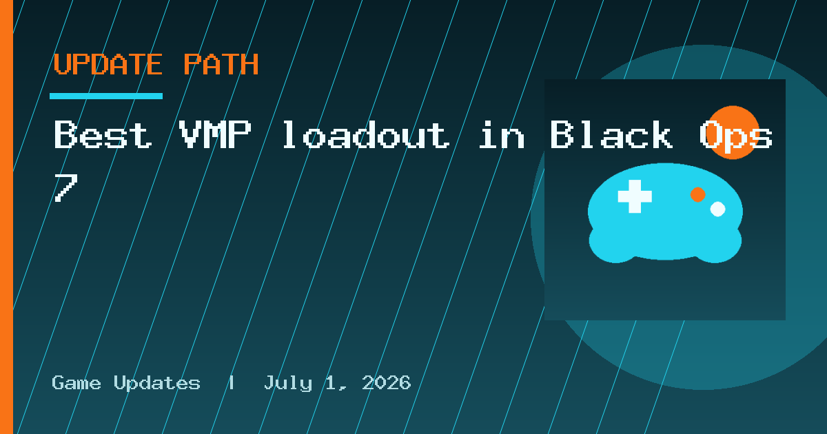 Best VMP loadout in Black Ops 7