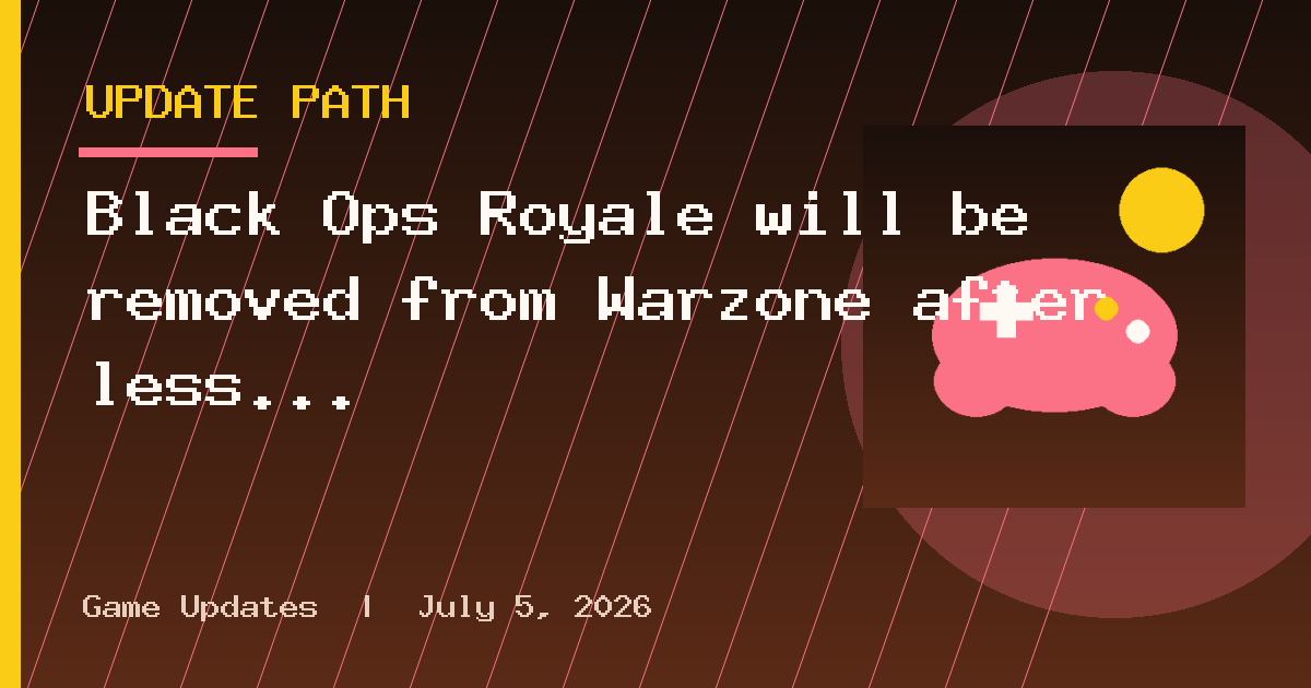 Black Ops Royale will be removed from Warzone after less than a year