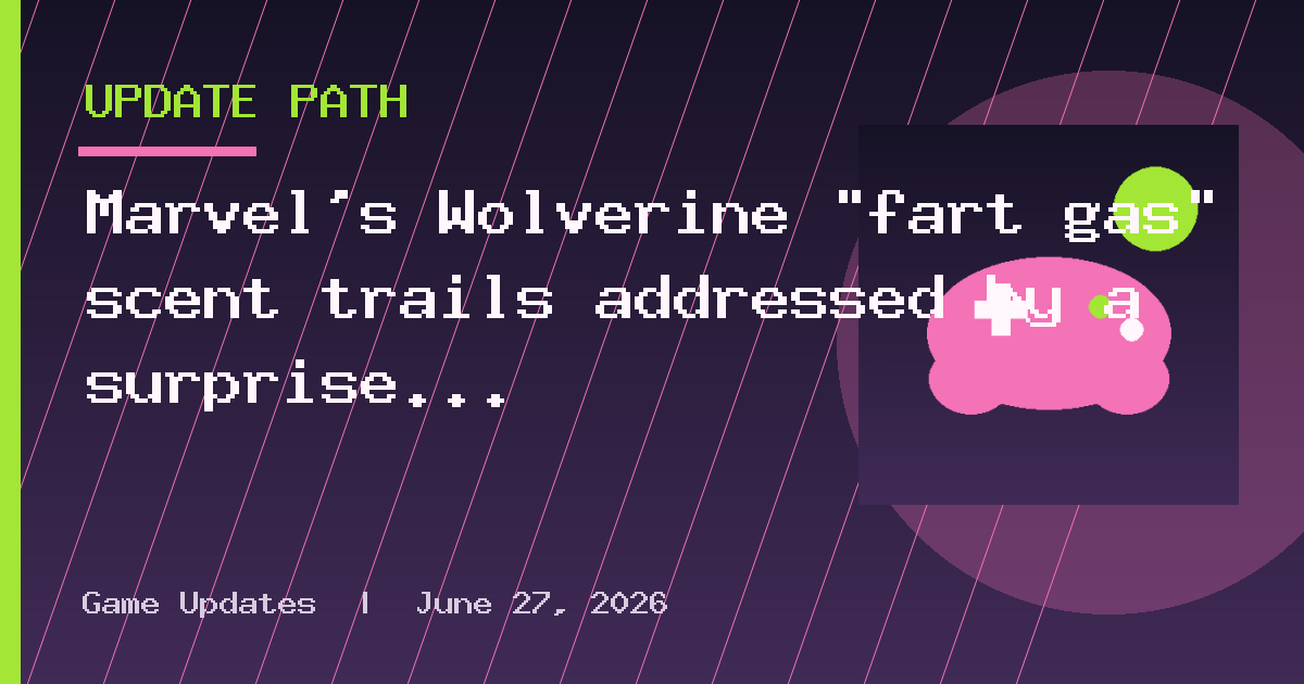 Marvel's Wolverine "fart gas" scent trails addressed by a surprise update